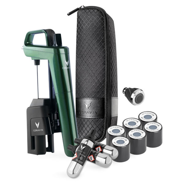 CORAVIN Timeless Six+ Forest Green - מערכת לשימור ולמזיגת יין